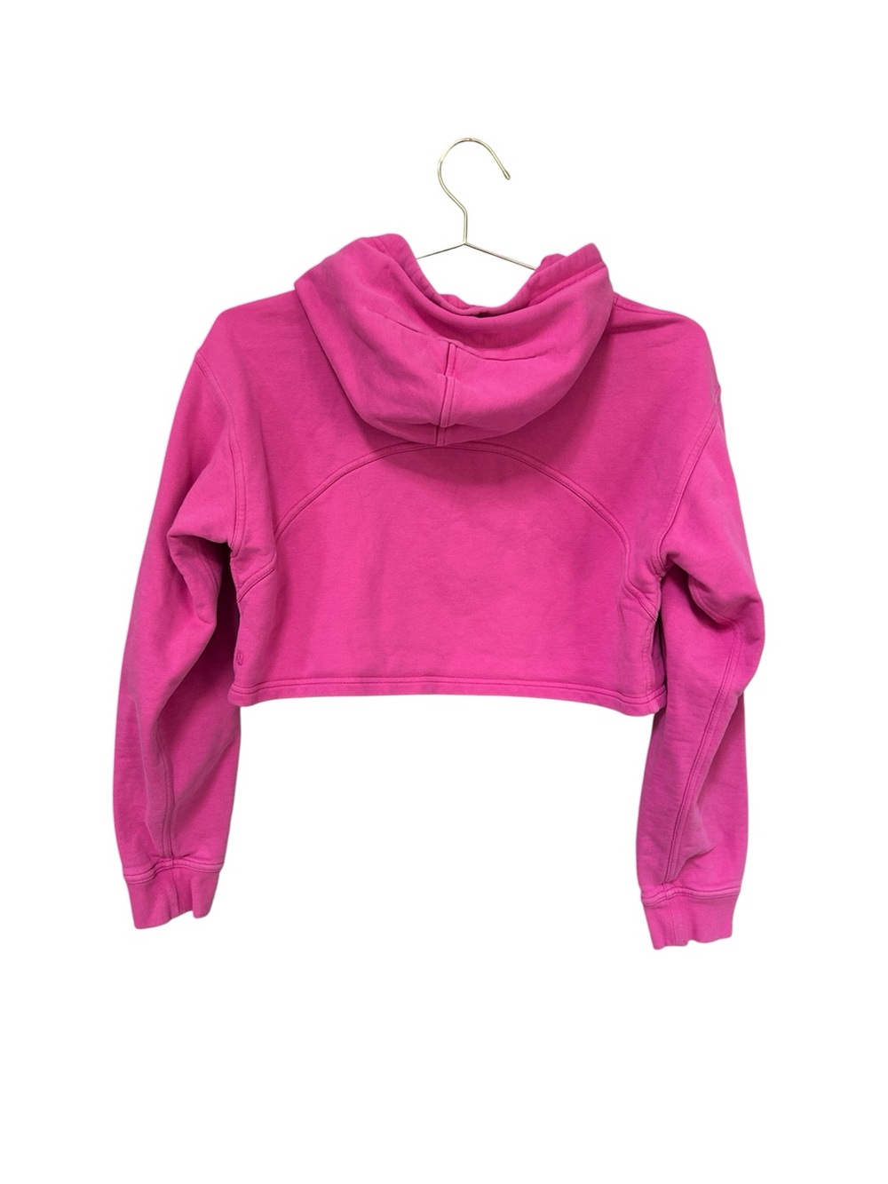 Lululemon All Yours Cropped Hoodie Sonic Pink Size 8 W3DTNS - Picture 4 of 8
